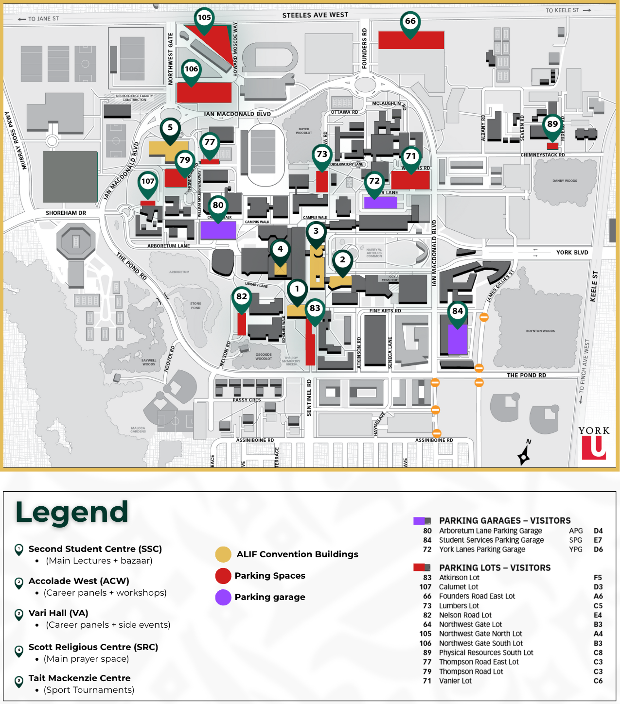 York University Campus Map